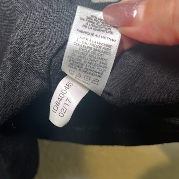 Express black spaghetti strap tank top with lace in front size XS - Picture 7 of 8